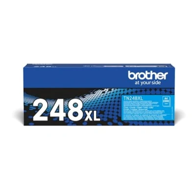 Image of BROTHER TN 248XLC Toner Cartridge, Cyan, Single Pack, High Yield, Includes 1 x Genuine Supplies
