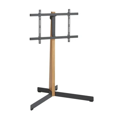 Image of Vogel&#039;s TVS 3695 TV floorstand for 40 77 inch TVs, Max. 110 lbs (50 kg), Swivels up to 90º, VESA 600x400, built with premium PEFC certified oak wood and steel