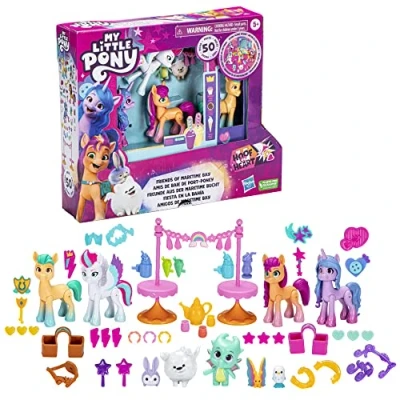 Image of My Little Pony: Make Your Mark Friends of Maretime Bay Toy, 4 Pony Figures and Accessories, for Children 5 Up