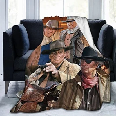 Image of Ultra Soft Fluffy for John Wayne Throw Size Flannel Fleece All Season Light Weight Living Room/Bedroom Warm Blanket50&quot;x40&quot;