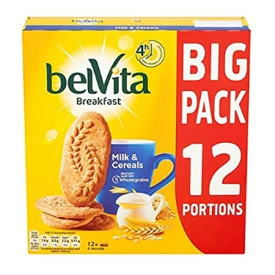 Image of Belvita Breakfast Milk and Cereal Biscuits Made with 5 Wholegrains 12 Portions 540g (2)