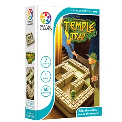 Image of Smart Games Temple Trap, Puzzle Game with 48 Challenges, 7+ Years, Transparent/Green