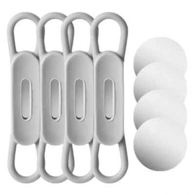 Image of NVOQILIN 4Pcs Magnetic Pen Holder for Desk, Refrigerator, Whiteboard, Silicones Desk Marker