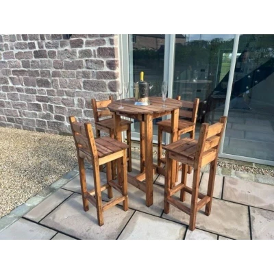 Image of Charles Taylor Alfresco Deluxe Four Seater Table Set W1700 D1700 H1100 Weight 61kg