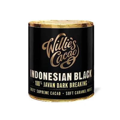 Image of Willie&#039;s cacao 100% Javan Dark Breaking Caramel notes 180g x 6 For cooking, baking, drinks Vegan &amp; No Added Sugar