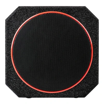 Image of In Phase Car Audio XTB 828R 8&quot; 400W Active Subwoofer with Passive Radiator and Class D Amplifer , Black