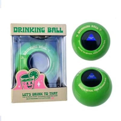 Image of Lets Drink To That Drinking Ball Magic 8 Game Games For Adults Adult Party Night University Essentials &amp; Student Gifts Hen
