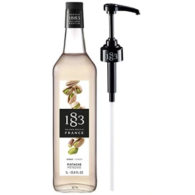 Image of Routin 1883 Premium Pistachio Syrup (Glass Bottle) 1L + Pump