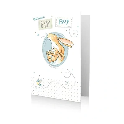 Image of New Baby Guess how much I love you Welcome Boy Card