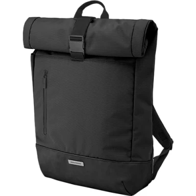 Image of Moleskine Metro Collection RollTop Backpack, Vertical Laptop Bag, Backpack for Laptop, Notebook, iPad, Computer up to 15&quot;, Dimensions 50 x 32 13 cm, Color Black