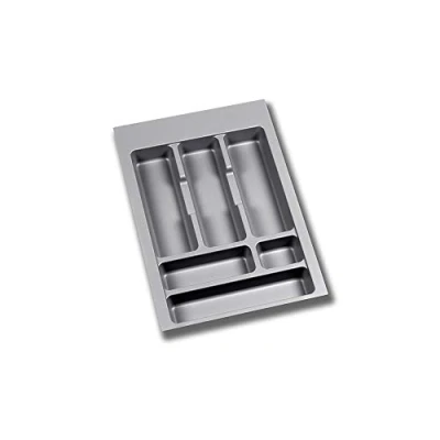Image of Emuca Adjustable Cutlery Tray for Drawer, Drawer Organizer 40cm Cabinet Width