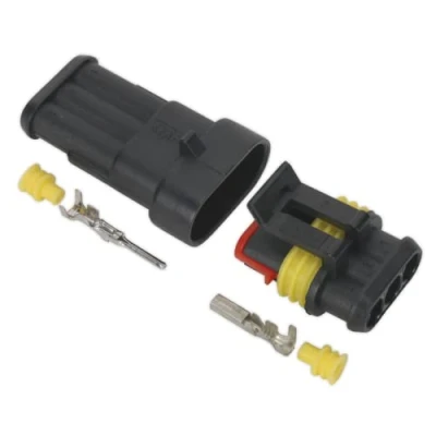 Image of Sealey Superseal Male &amp; Female Connector 3 Way