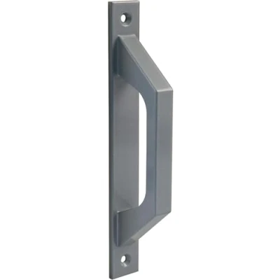 Image of Amig Silver Grey Aluminium Straight Line Sliding Door Handle 198 x 25 40 mm Functional and Comfortable