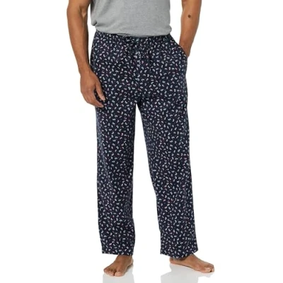 Image of Amazon Essentials Men&#039;s Straight Fit Woven Pyjama Bottoms, Navy Paisley, XXS