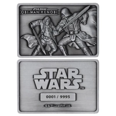 Image of FaNaTtik Star Wars Limited Edition Obi Wan Kenobi Collectible Metal Ingot