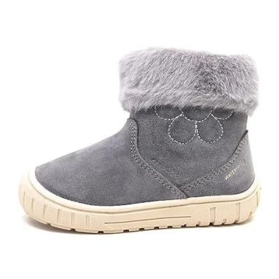 Image of Geox Baby B Omar Girl WPF Ankle Boot, Gray, 3.5 UK Child