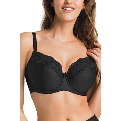 Image of Teyli Women&#039;s Bra Padded Underwired Full Cup Multiway Marte Color Black Size 30HH
