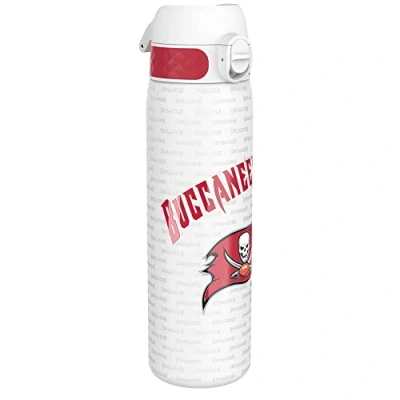 Image of Ion8 Leak Proof Slim Water Bottle, Stainless Steel, NFL Buccaneers, 600ml (20oz)