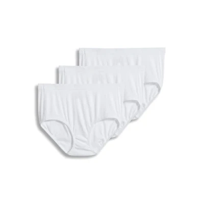 Image of Jockey Women&#039;s Underwear Elance Breathe Brief 3 Pack, White, 7