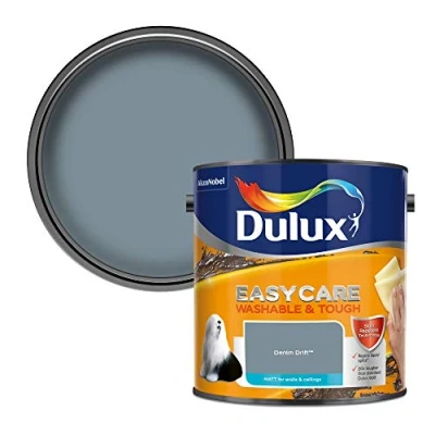 Image of Dulux Easycare Washable &amp; Tough Matt Emulsion Paint Denim Drift 2.5L
