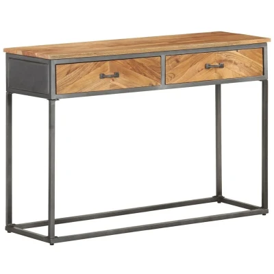 Image of vidaXL Console Table 110x35x75 cm Solid Acacia Wood