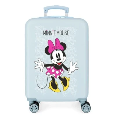 Image of Disney Minnie Enjoy the Day Blue Cabin Suitcase 40x55x20 cm Rigid ABS Combination lock 34 Litre 2.8 Kg 4 Double Wheels Hand Luggage