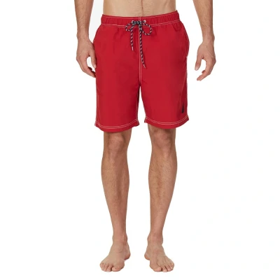 Image of Nautica Mens T44050 adjustable swimsuit with laces Red Nylon Size X Large