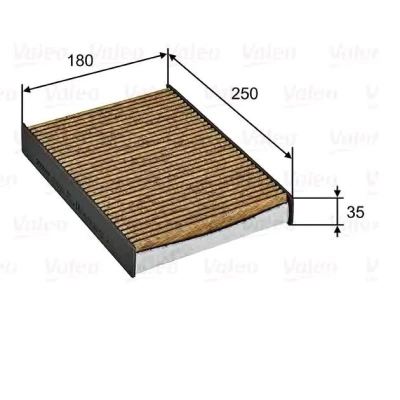 Image of 272774812R, 272775114R Pollen filter VALEO 701032 NISSAN: Qashqai 2, X Trail, RENAULT: Espace 5, GRAND SCENIC 4, Kadjar
