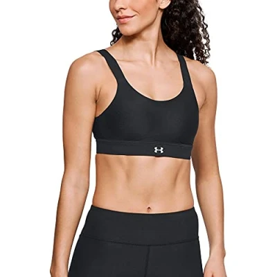 Image of Under Armour Women UA Vanish High Sport Bra Black/Black/Reflective (001), Size 32C
