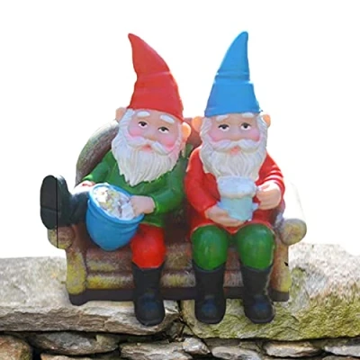 Image of Leling Sculpture, Resin Sculpture Ornaments Garden, Funny Garden Gnomes Outdoor Statue, Funny, Ornaments, Dwarf For Lawn