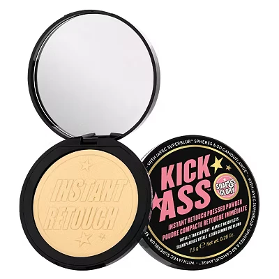 Image of Soap and Glory Kick Ass Instant Retouch Pressed Powder Totally Translucent 7.5g
