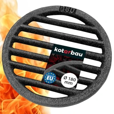 Image of KOTARBAU 5907465917032 Kaminrost Fireplace Grate, Black, Ø 18 cm
