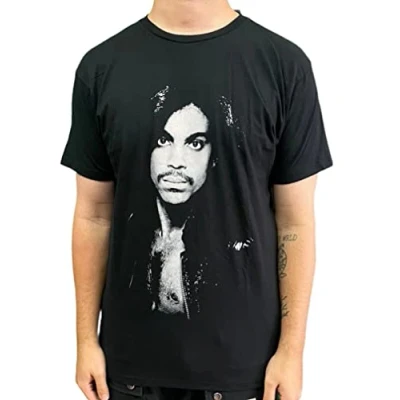 Image of Prince Leather Jacket Official Unisex T Shirt Various Sizes Black