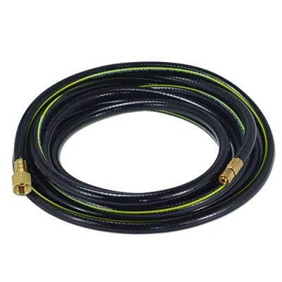 Image of RIVERWELD Power Cable Hose for SG 55 Plasma Cutter Torch 12Feet Wire 6mm2 Connector 3/8 24 Inside M16x1.5