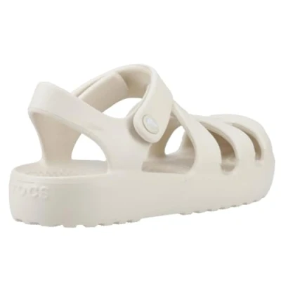 Image of Crocs Unisex Child Classic Fisherman Sandal, Kids and Toddler Sandals, Sandstone, 7 UK