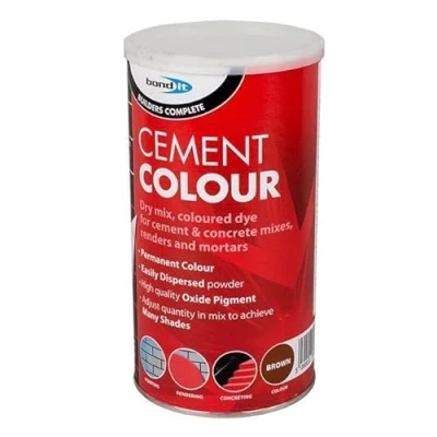 Image of Bond It Powdered Cement Colour Mortar Pointing Concrete Colouring Pigment Dye 1Kg Mortar, Brick, Pointing, Render and Toner (Brown)