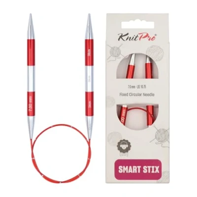 Image of KnitPro KP42055 Knitting Pins: Circular, Red, 40cm x 7mm