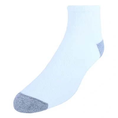 Image of Hanes Men&#039;s X Temp Lightweight Ankle Casual Sock, White, One Size (Pack of 12)