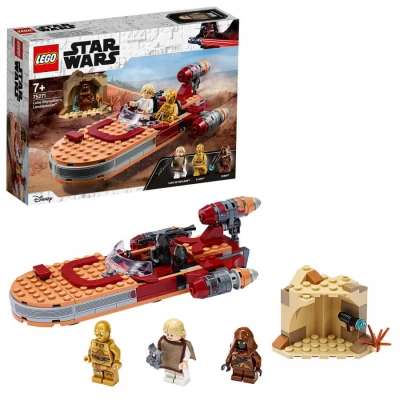 Image of LEGO Star Wars 75341 Le Landspeeder de Luke Skywalker, Maquette Vaisseau Spatial, Adultes, Ultimate Collector Series