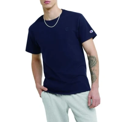 Image of Champion Men&#039;s Classic Jersey T Shirt, Navy, XL