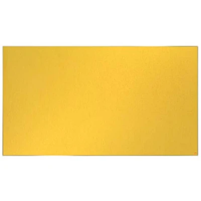 Image of Nobo Widescreen Felt Noticeboard, 1880 x 1060 mm, Slim Trim Frame, InvisaMount Mounting System, Impression Pro, Yellow, 1915433