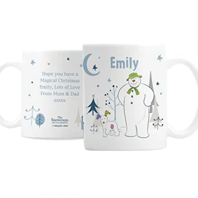Image of Custom Personalised The Snowman and Snowdog Christmas Mug
