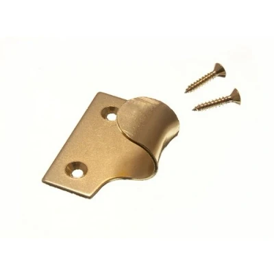 Image of SASH WINDOW LIFT PULL SLIDE HANDLE EB BRASS PLATED WITH SCREWS ( pack of 4 )
