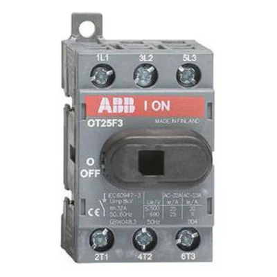 Image of ABB OT25F3 Isolator Base Mount 3 25 Amp