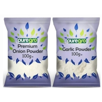 Image of Puregro Seasoning Combo Pack of Garlic &amp; Onion Powder 100g Twin Each ONE.