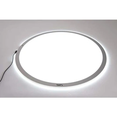 Image of TickiT 73054 60cm Round Light Panel for Children, Schools and Artists. 600mm Dia., silver