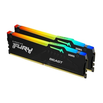 Image of Kingston FURY Beast Black RGB EXPO 16GB 6000MT/s DDR5 CL30 DIMM Desktop Gaming Memory Kit of 2 KF560C30BBEAK2 16