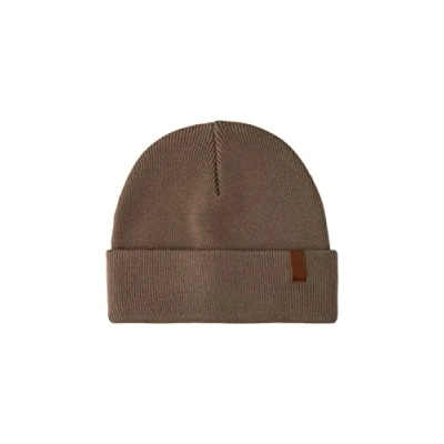 Image of PIECES Women&#039;s Pcnemmi Hood BC Hat, Fossil/Detail: Solid, One Size Fits All