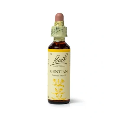 Image of Bach Original Flower Remedies (Gentian) Know Your Own Mind, Accept Setbacks, Emotional Wellness, Natural Essence, 20ml
