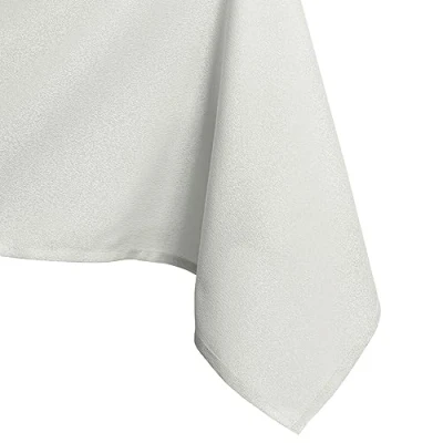 Image of AmeliaHome Empire Ecru Lotus Effect Water Repellent Polyester Tablecloth 130 x 180 cm Oval